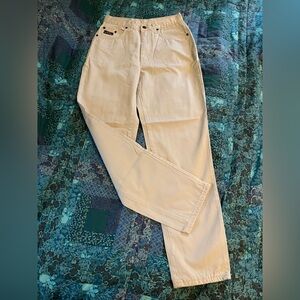 Wampum and Co. Italy Cream Jeans High Waist Size 26 x 27